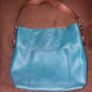 Turquoise handbag
